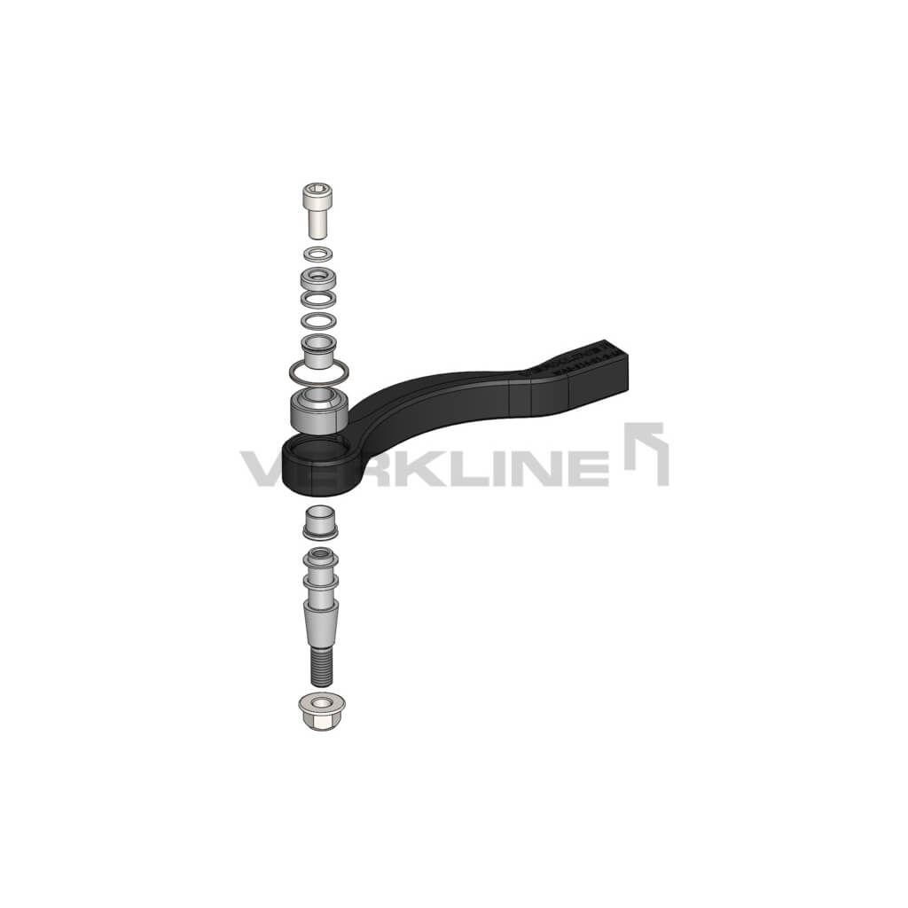 VERKLINE WAS-515 Bump Steer Adjustable Front Tie Rod Ends Kit for AUDI TTRS (8S) Photo-2 