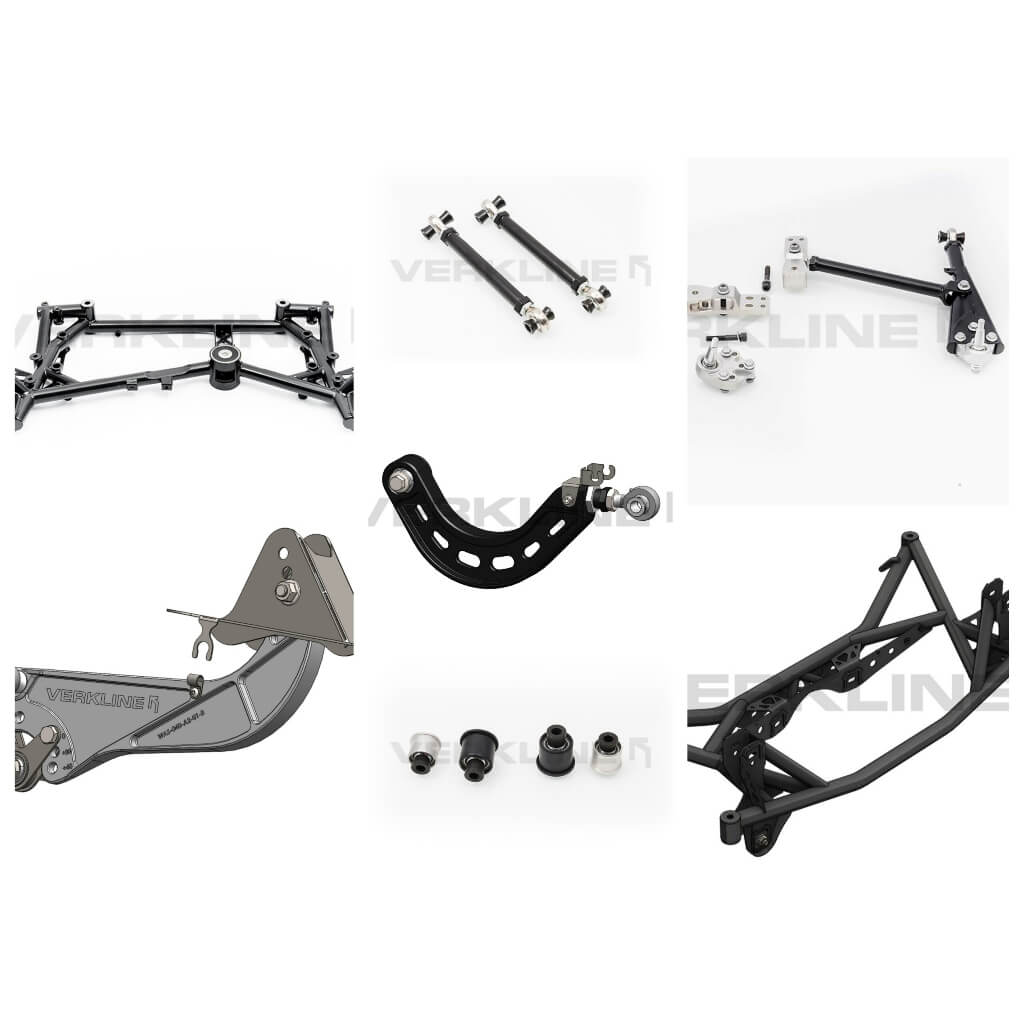 VERKLINE WAS-558 Full Subframe And Wishbones Set for AUDI S3 (8P) / VW Golf (Mk5 / Mk6) Photo-0 