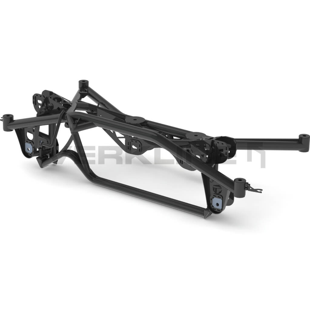 VERKLINE WAS-564 Rear Lightweight Tubular Subframe Track for AUDI RS3 (8V) / VW Golf (Mk7 / Mk8) Photo-1 