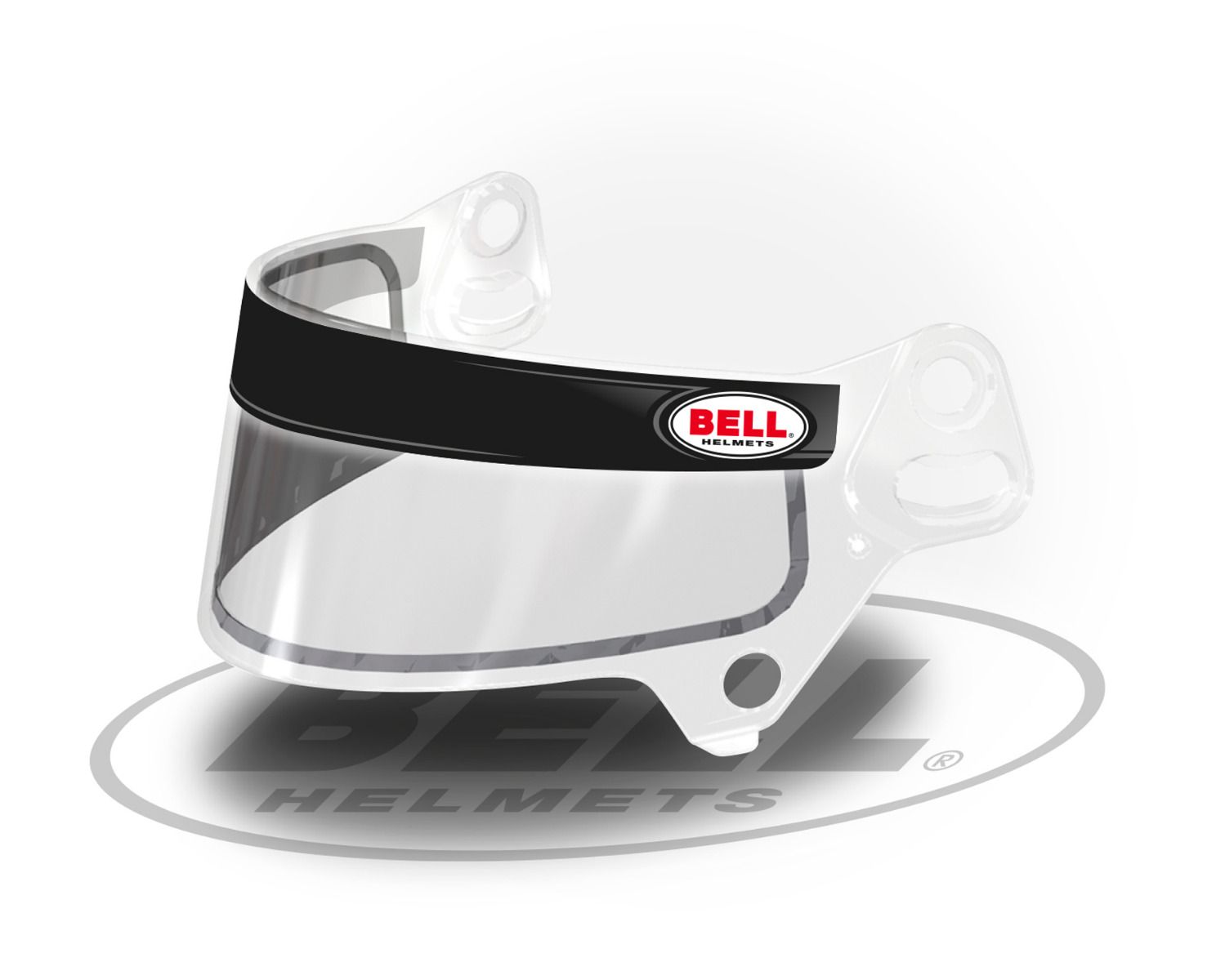 BELL 2150002 Visor strip kit, black Photo-0 