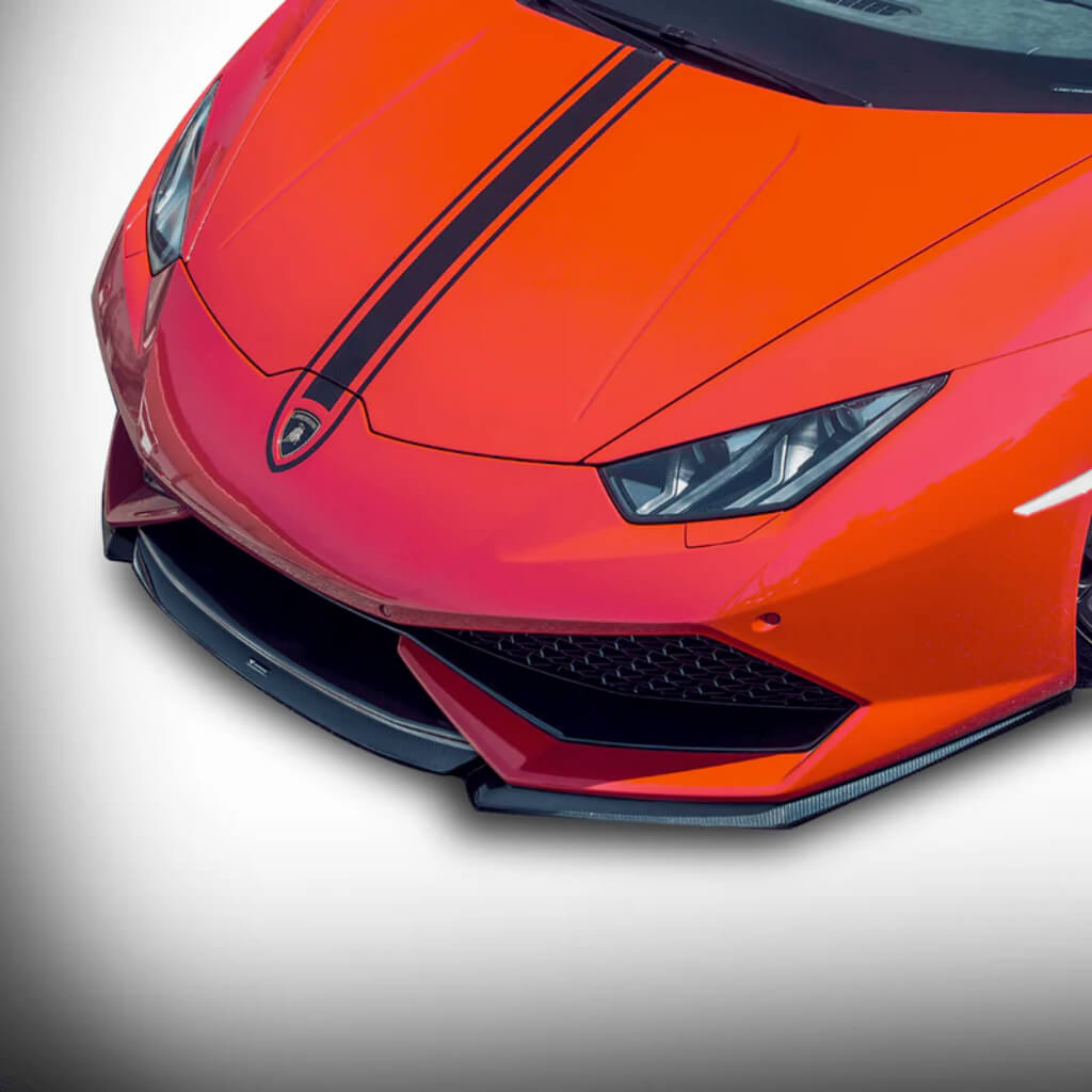 VORSTEINER 0900LOV Front Spoiler VERONA EDIZIONE (Gloss Carbon) for LAMBORGHINI Huracan LP610-4 2014-2019 Photo-1 