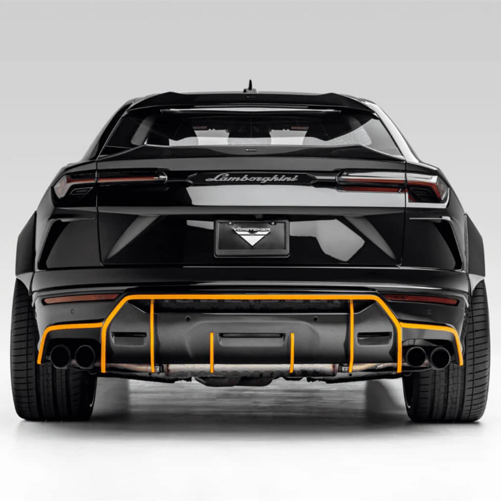 VORSTEINER 2050LOV Rear Diffuser RAMPANTE EDIZIONE (Gloss Carbon) for LAMBORGHINI Urus 2018- Photo-4 