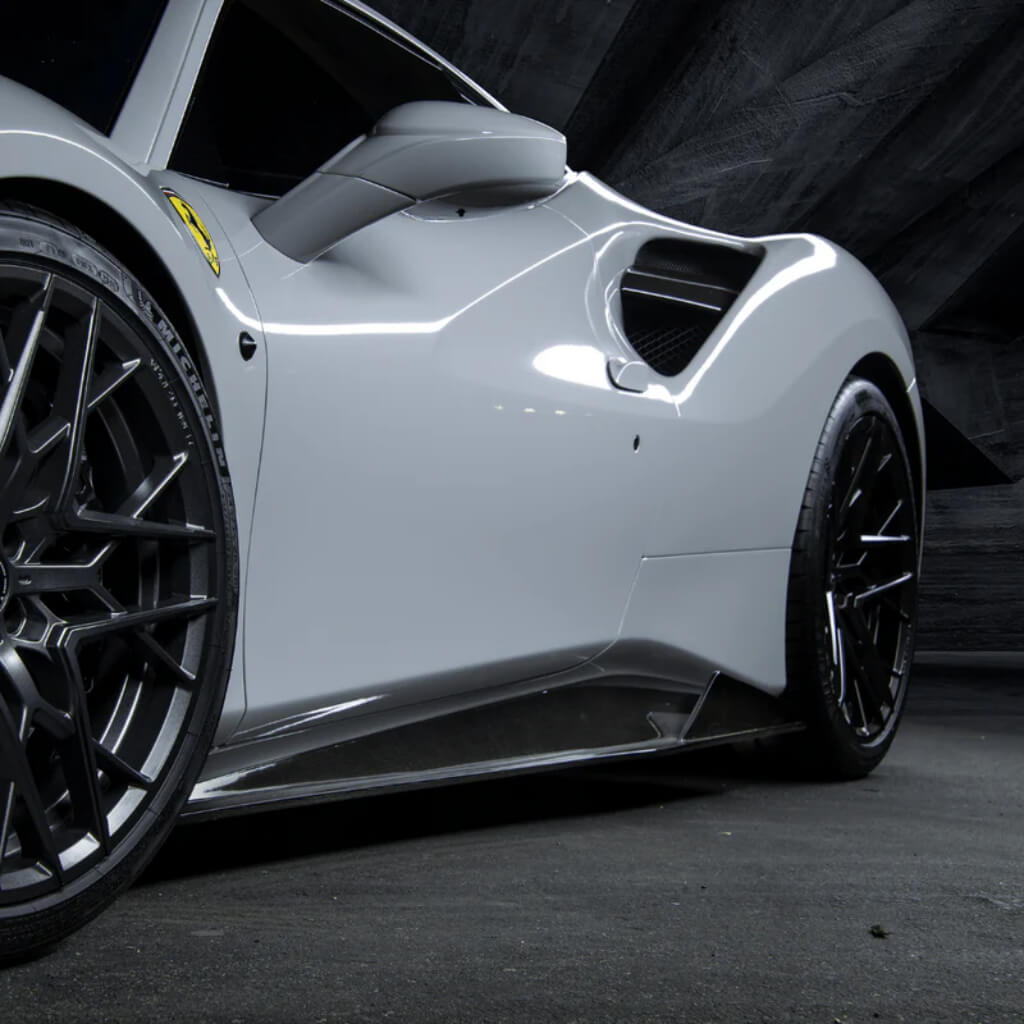 VORSTEINER FRV2030 Side Skirts DIAVOLO (Gloss Carbon) for FERRARI 488 Photo-1 