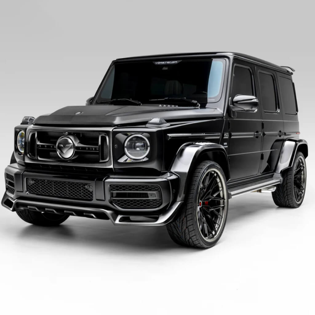 VORSTEINER MEV2005 Front Grille with Separate Center V Part Piece VRS (Gloss Carbon) for MERCEDES-BENZ G63 AMG / G550 Photo-1 