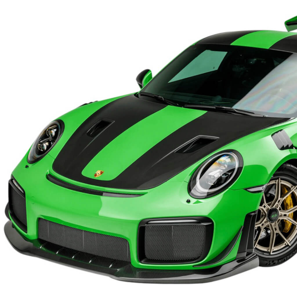 VORSTEINER POV2021 Front Spoiler (Satin Carbon) for PORSCHE 911 GT2RS (991) 2017-2019 Photo-0 