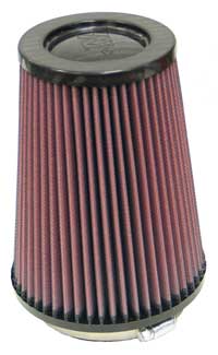 K&N RP-4970 UNIVERSAL Air Filter - CARBON Fiber Top4"FLG, 5-3/8"B, 4"T, 7"H Photo-0 