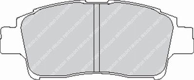 FERODO FCP1368H Front Brake Pads DS2500 for TOYOTA Yaris / Vios Photo-0 
