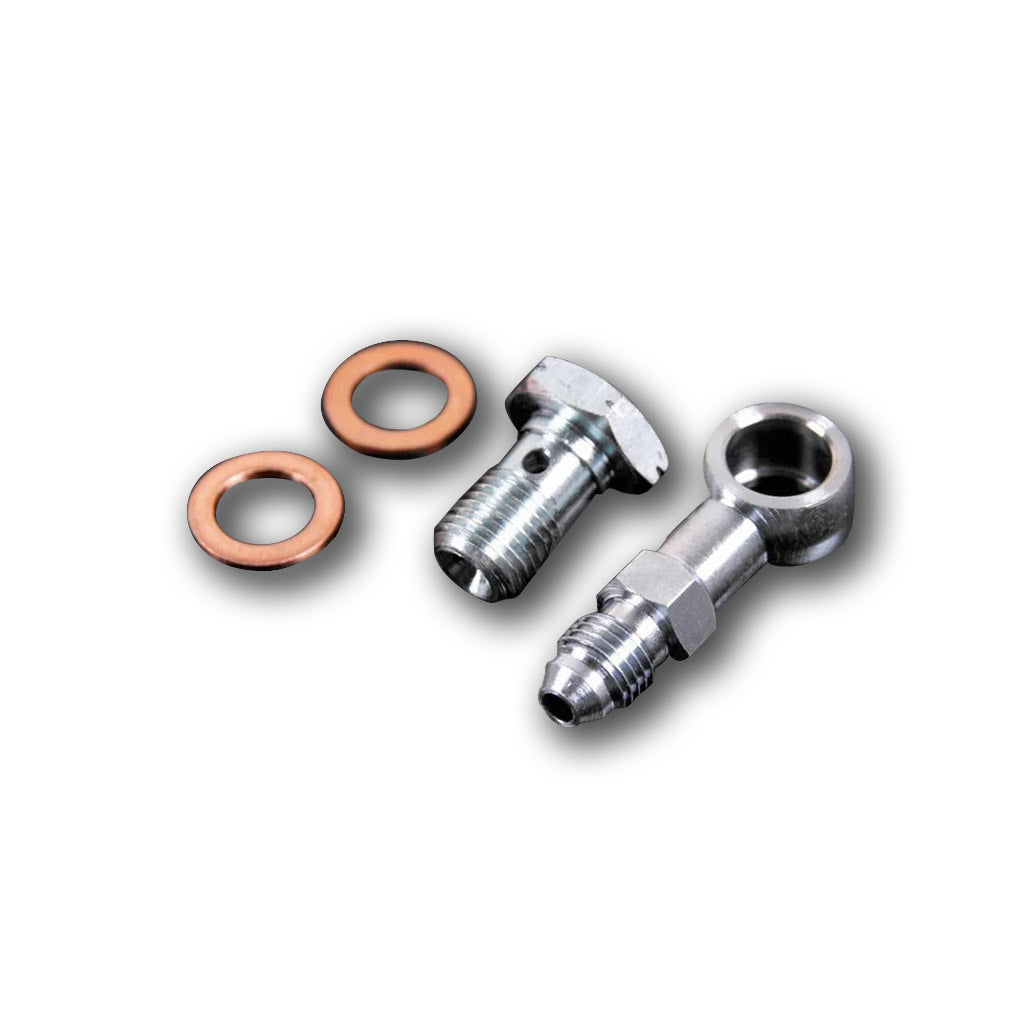 ZAGE 1BBK-M10150-0100 Banjo Fitting Kit Oil Feed M10*1.5 mm / 30 mm / AN4 Photo-0 