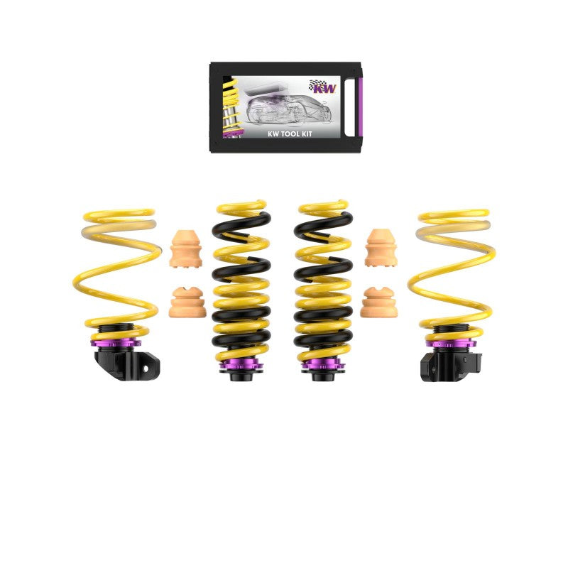 KW 253200EB Height Adjustable Springs Kit for BMW M2 (G87) / M3 (G80) / M4 (G82) Photo-0 