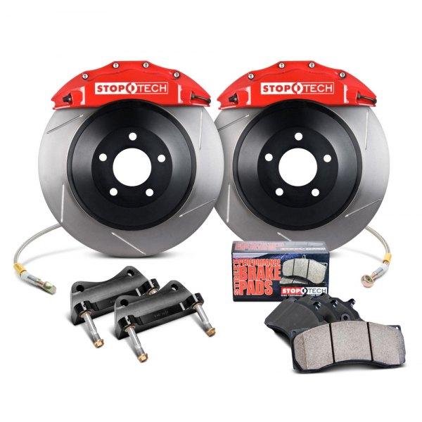 STOPTECH 82.874.6D00.71 BBK 1PC ROTOR, FRONT SLOTTED 380X35/ST65 RED TOYOTA LAND CRUISER '08 Photo-0 