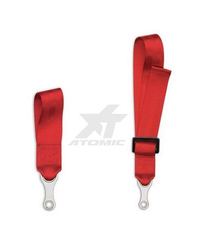 SCHROTH 90373 Towing Straps for bolt 7/16 “, color: red (40 cm, adjustable) Photo-0 