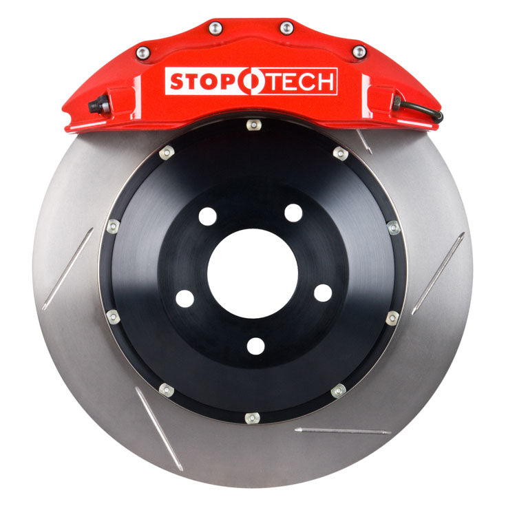 STOPTECH 83.154.6700.71 BBK 2PC ROTOR, FRONT SLOTTED 355X32/ST60 RED BMW 335i '07 Photo-0 